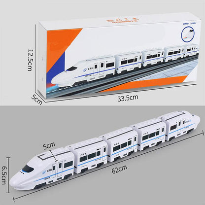 Colorful Linking Chain Train Toy for Toddlers with Carriages to Push and Pull in Three Set Sizes