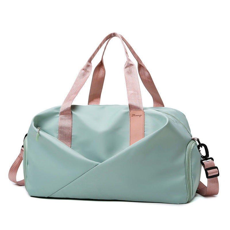 Water Resistant Gym Duffel Bag with Separate Shoe Compartment and Shoulder Strap for Travel