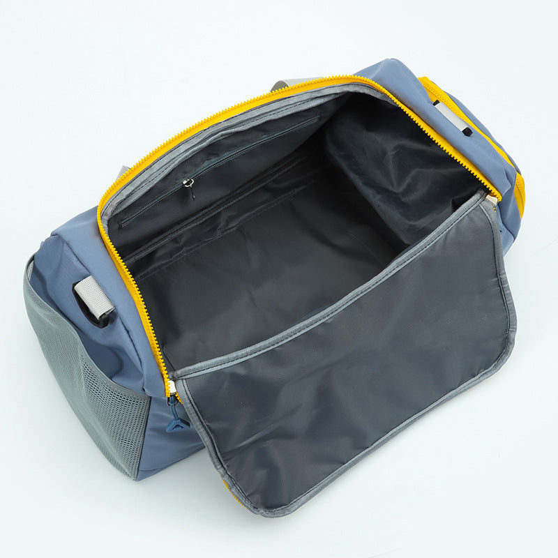 Weather Resistant Sports Duffel Bag with Padded Carry Handles and Adjustable Strap for Gym