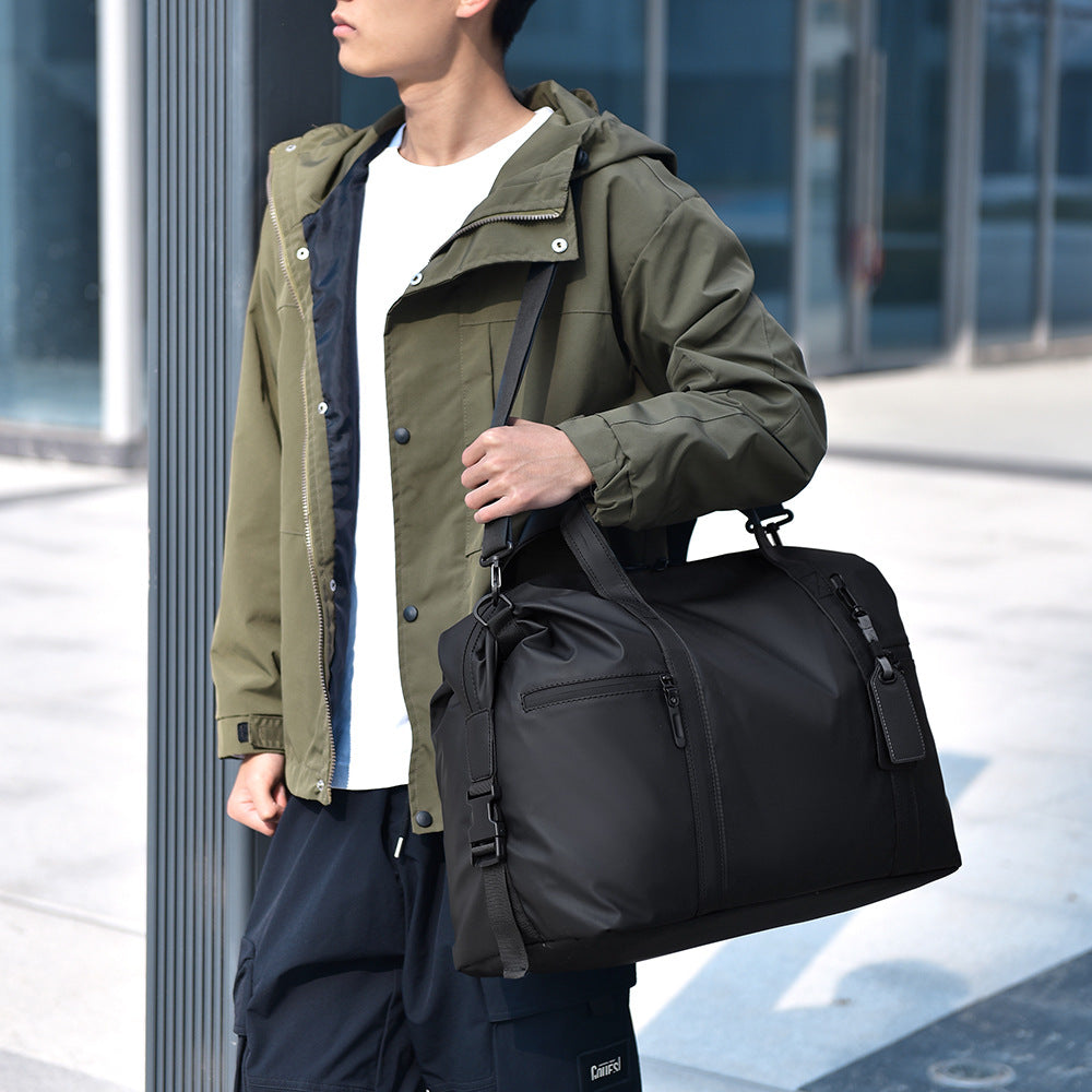 Travel Duffel Bag with Waterproof Fabric and Padded Shoulder Straps