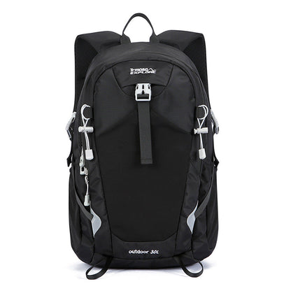 Hiking Backpack with Moisture Resistant Nylon and Mesh Bottle Pockets