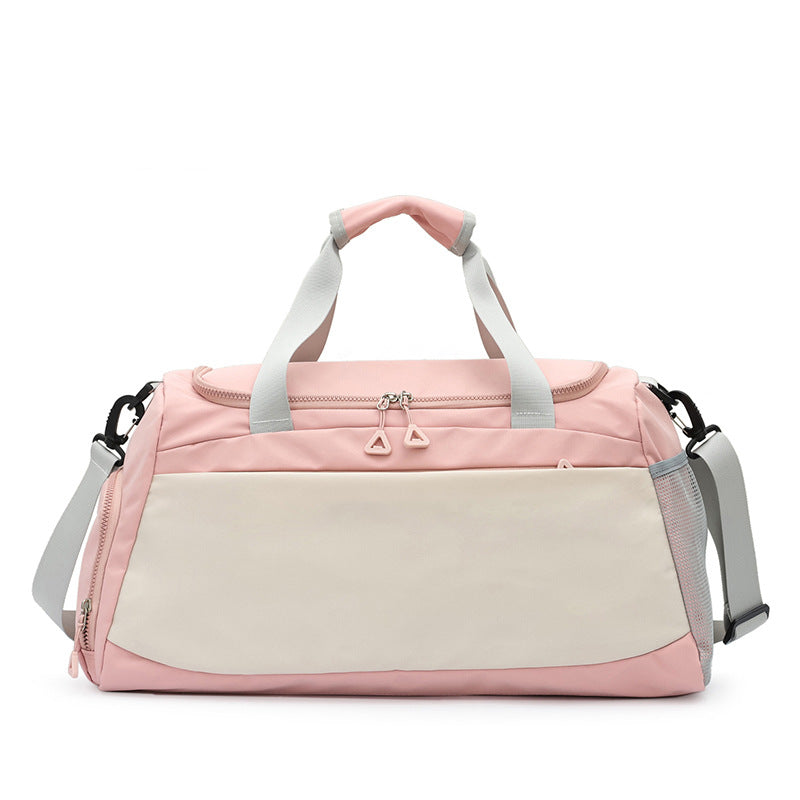 Weather Resistant Sports Duffel Bag with Padded Carry Handles and Adjustable Strap for Gym