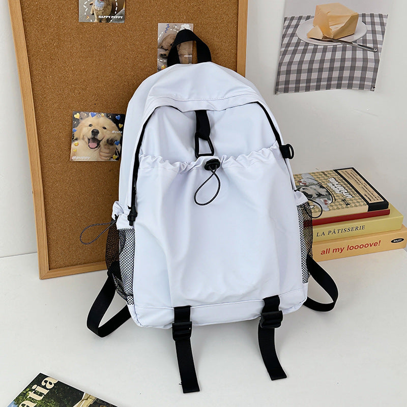 Daily Backpack with Padded Adjustable Straps and Water Resistant Fabric, Mesh Side Pockets