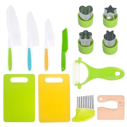 Kids Pretend Kitchen Tool Set in Seven Or Thirteen Piece Options for Play Cooking