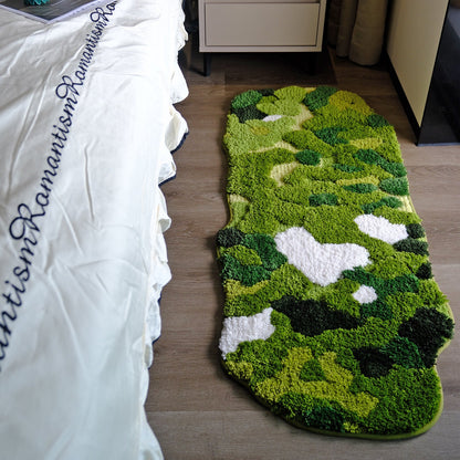 Heart Shaped Floor Rug with Plush Fibers and Grip Backing