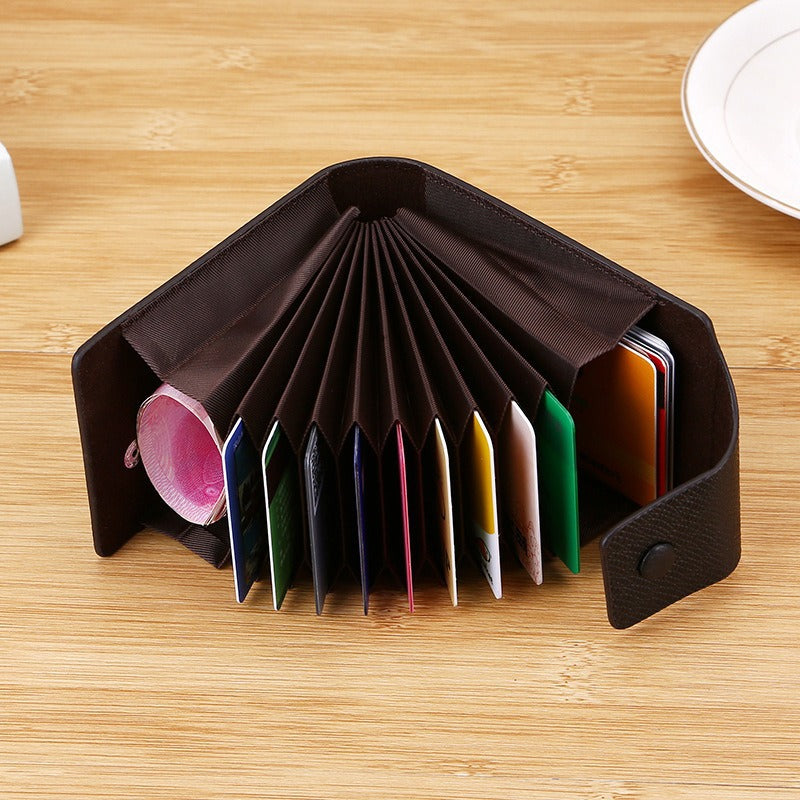 RFID Blocking Wallet with Multiple Card Slots and Clear ID Window