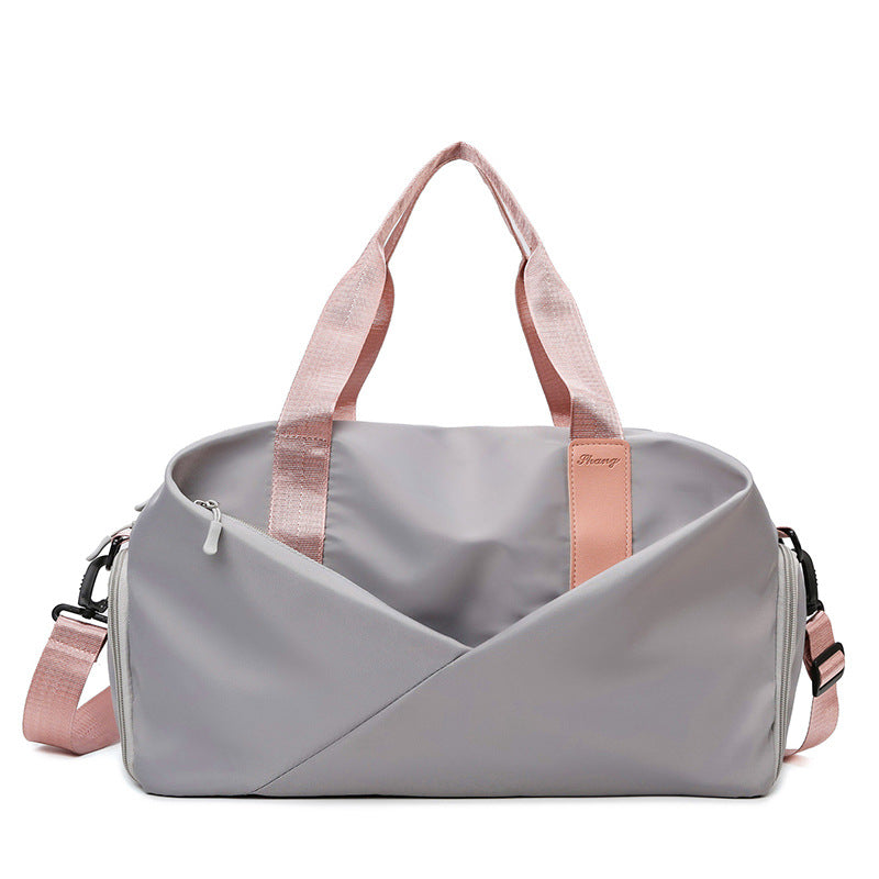 Water Resistant Gym Duffel Bag with Separate Shoe Compartment and Shoulder Strap for Travel