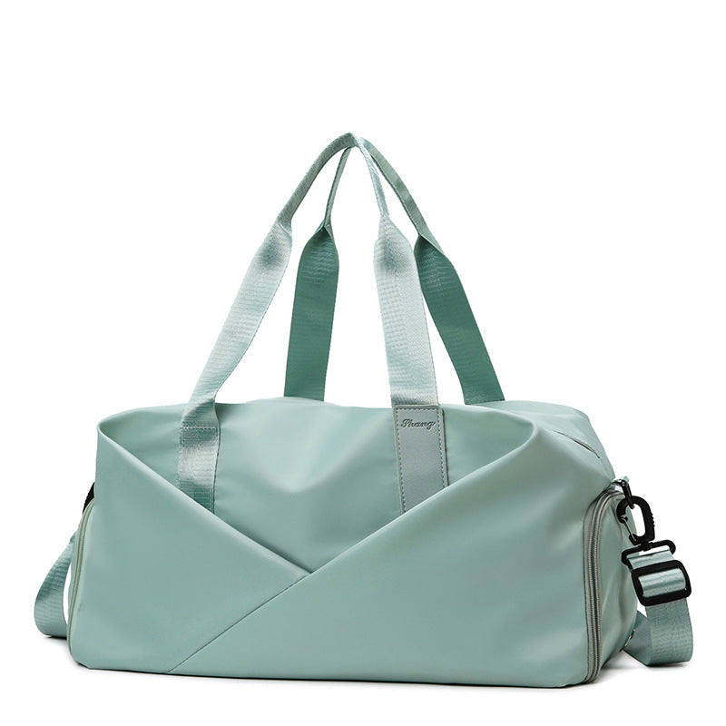 Water Resistant Gym Duffel Bag with Separate Shoe Compartment and Shoulder Strap for Travel