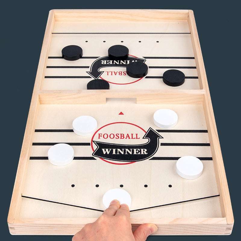 Wooden Catapult Board Game with Sling Shot Play Pieces