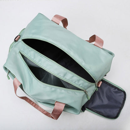 Water Resistant Gym Duffel Bag with Separate Shoe Compartment and Shoulder Strap for Travel