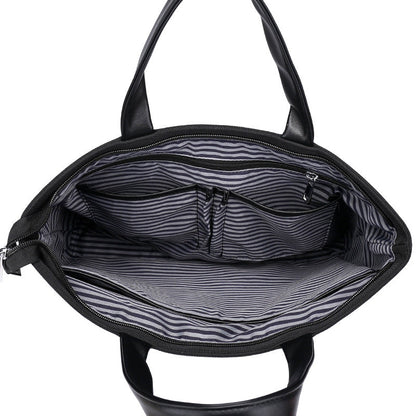 Laptop Tote Bag with Weather Resistant Fabric and Shoulder Strap for 15 Inch Laptops