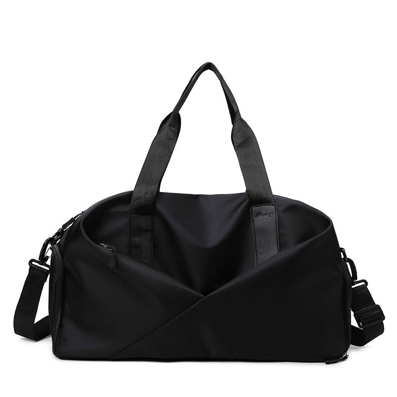 Water Resistant Gym Duffel Bag with Separate Shoe Compartment and Shoulder Strap for Travel