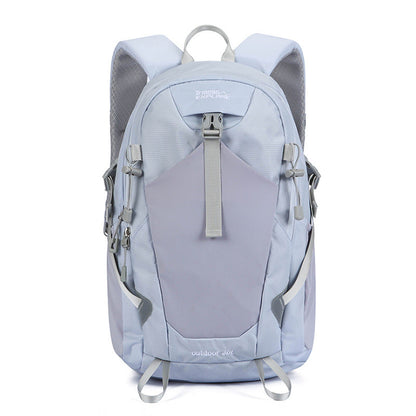 Hiking Backpack with Moisture Resistant Nylon and Mesh Bottle Pockets