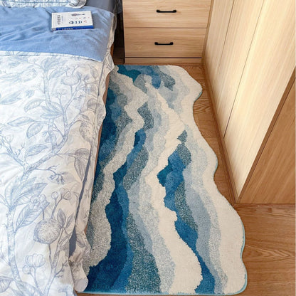 Heart Shaped Floor Rug with Plush Fibers and Grip Backing