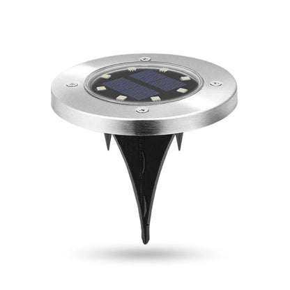 Solar Path Lights with Warm White LED and Rechargeable Battery, Stake or Surface Mount