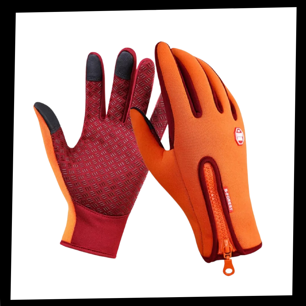 Thermal Gloves with Touchscreen Fingertips and Grip Palms for Cold Weather