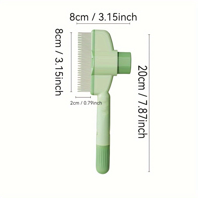 Stainless Steel Flea Comb for Dogs and Cats with Extra Fine Teeth and a One Press Hair Release