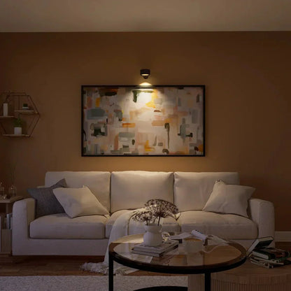 Cordless Magnetic Wall Lamp with 360° Rotation and Adjustable Brightness, 3 Color Temperatures