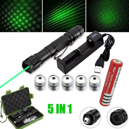 Green Laser Pointer with Rechargeable Battery and 2000 Meter Range