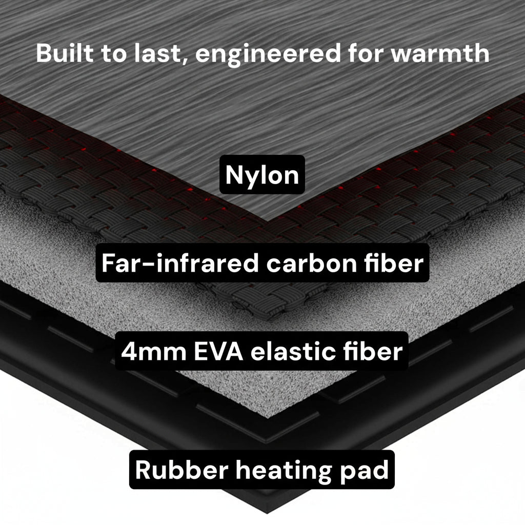 Rechargeable Heated Insoles with Dual Heat Zones and Adjustable Thermostat for Winter Shoes
