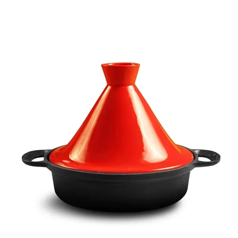Tajine aus Gusseisen mit Keramikdeckel, 26 cm -    Zorenza