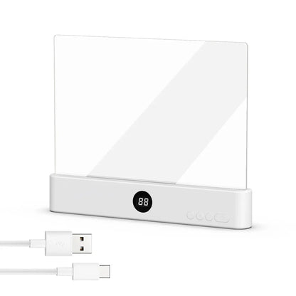 Rechargeable Clip-On Book Light with Flexible Neck and Soft LED, Travel Portable