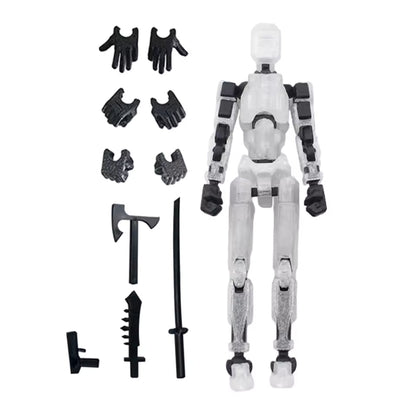 Articulated Action Figure with 13 Movable Joints for Drawing and Stop Motion Animation