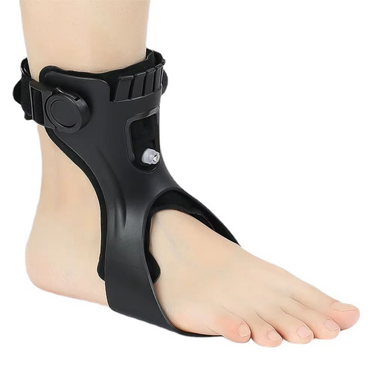 Adjustable Foot Strap for Lace Up Shoes with Breathable Fabric in Left and Right Versions