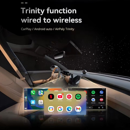Wireless CarPlay Adapter with Android Auto and Screen Mirroring for Factory Wired Systems