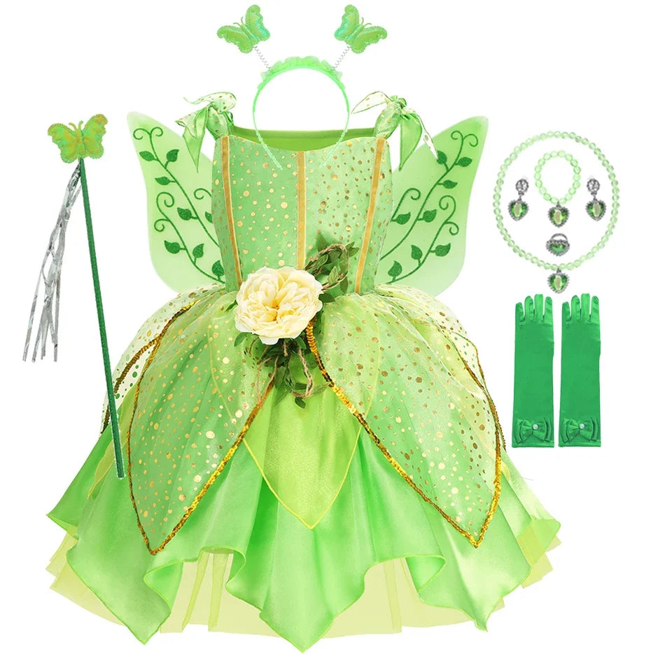 Sleeveless Cartoon Applique Dress with Round Neckline and Mid Calf Length