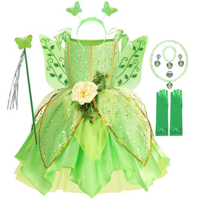 Sleeveless Cartoon Applique Dress with Round Neckline and Mid Calf Length