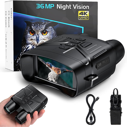 Night Vision Binoculars with 5x Zoom and 656 Feet Range