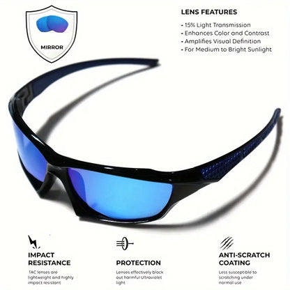 Polarized Round Sunglasses with UV400 Protection and Metal Frame for Men & Women