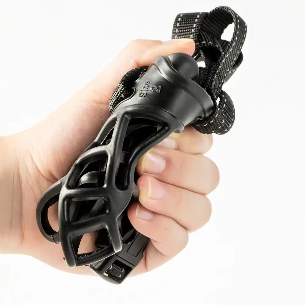 Breathable Dog Muzzle with Reflective Strip and Adjustable Strap