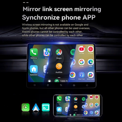 Wireless CarPlay Adapter with Android Auto and Screen Mirroring for Factory Wired Systems