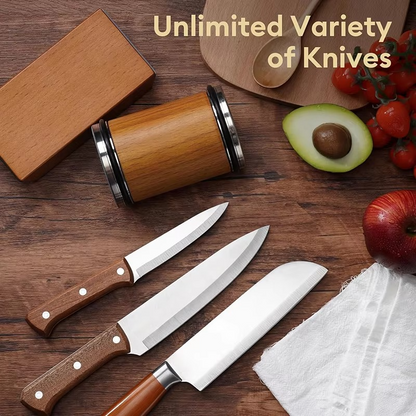 Magnetic Knife Sharpener with Adjustable Angle Guide