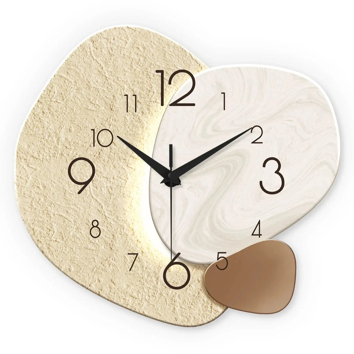 Wanduhr mit organischer Form – Modernes Wohndesign -    Zorenza