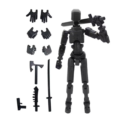 Articulated Action Figure with 13 Movable Joints for Drawing and Stop Motion Animation