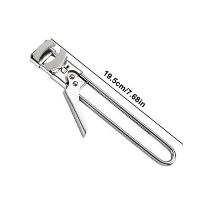 Jar Opener with Adjustable Sliding Gear and Steel Teeth, 1-4 Inch Lids