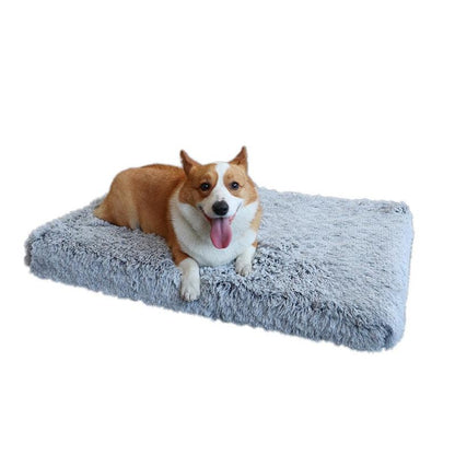Washable Pet Bed Mat with Removable Foam Cushion and Fleece Cover, Five Sizes