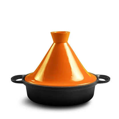 Tajine aus Gusseisen mit Keramikdeckel, 26 cm -    Zorenza