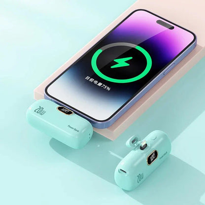 Portable Power Bank with LED Display and Dual Port Compatibility, 30000mAh