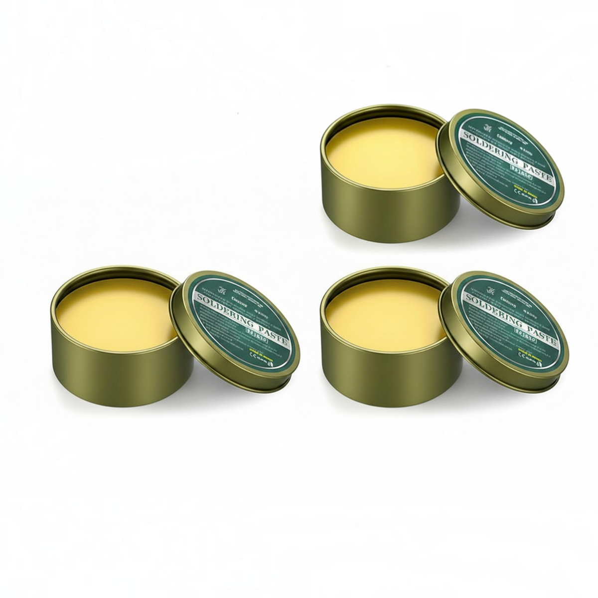 Soldering Flux Paste with Lead Free Formula and Iron Box Container