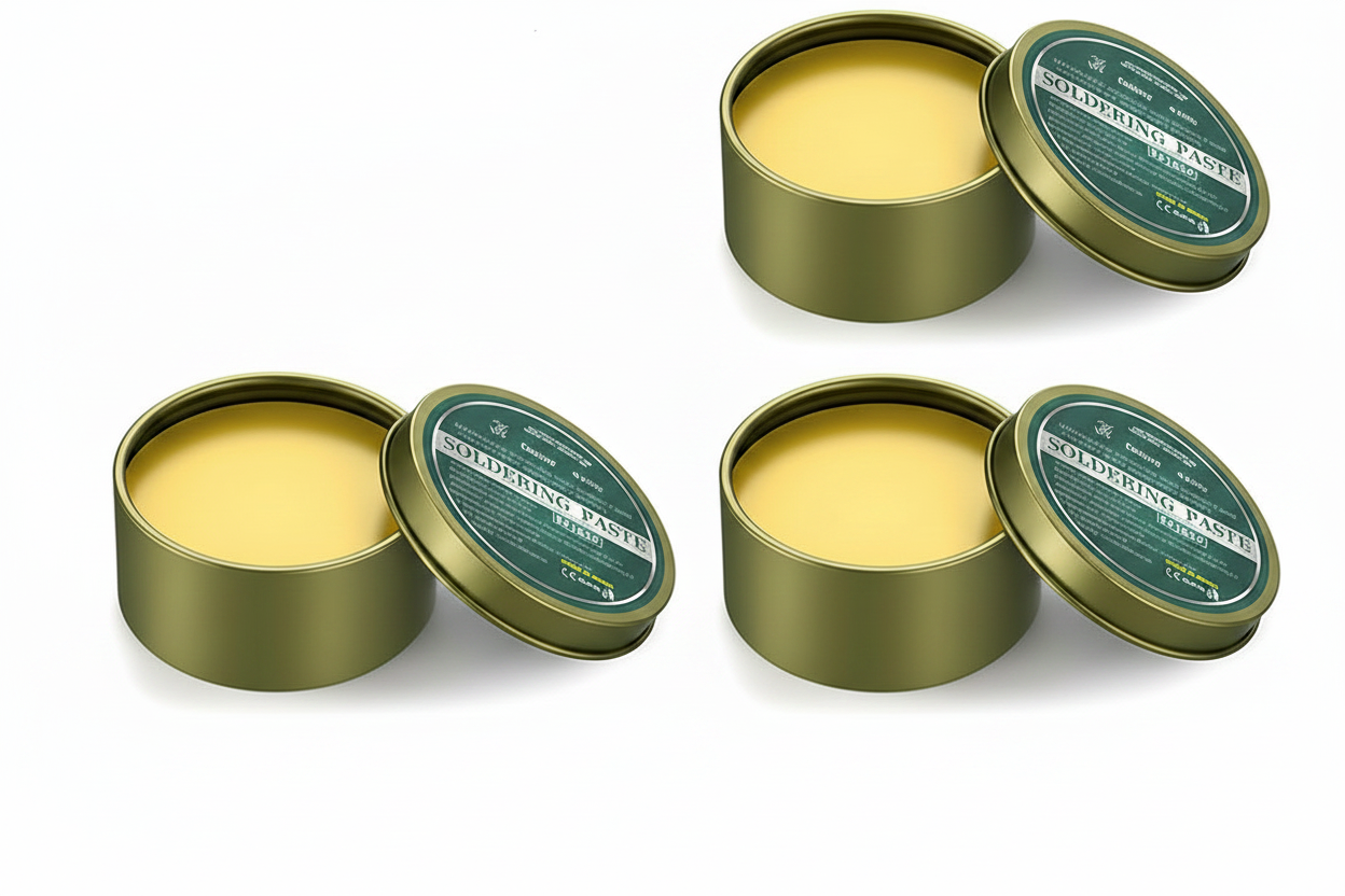 Soldering Flux Paste with Lead Free Formula and Iron Box Container