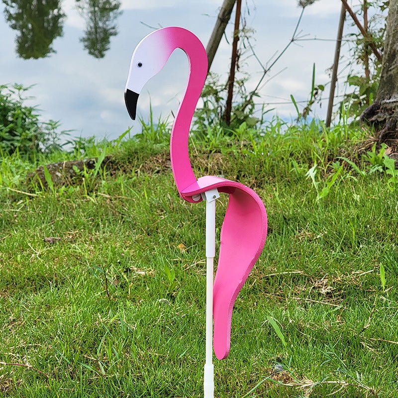 Spinning Bird Ornament with Stainless Steel Body and Swivel Hook for Gardens