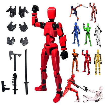 Articulated Action Figure with 13 Movable Joints for Drawing and Stop Motion Animation