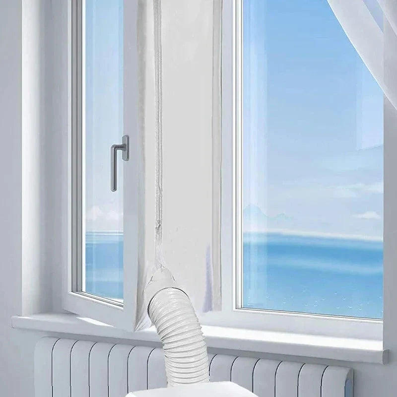 Fensterabdichtung für mobile Klimaanlage mit Reißverschluss -    Zorenza
