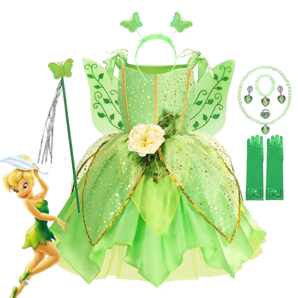 Sleeveless Cartoon Applique Dress with Round Neckline and Mid Calf Length