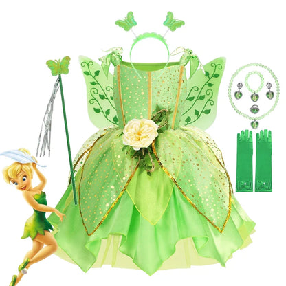 Sleeveless Cartoon Applique Dress with Round Neckline and Mid Calf Length