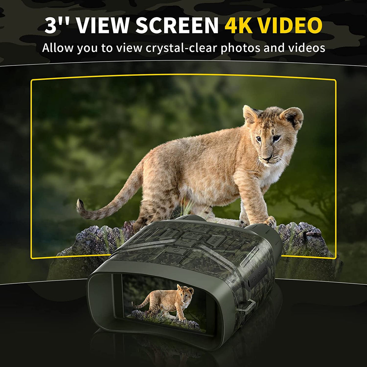 Night Vision Binoculars with 5x Zoom and 656 Feet Range